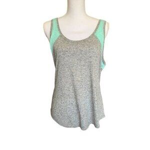 Victoria's Secret Womens Tank Top Low Open Back Gray Little Angel Wings M